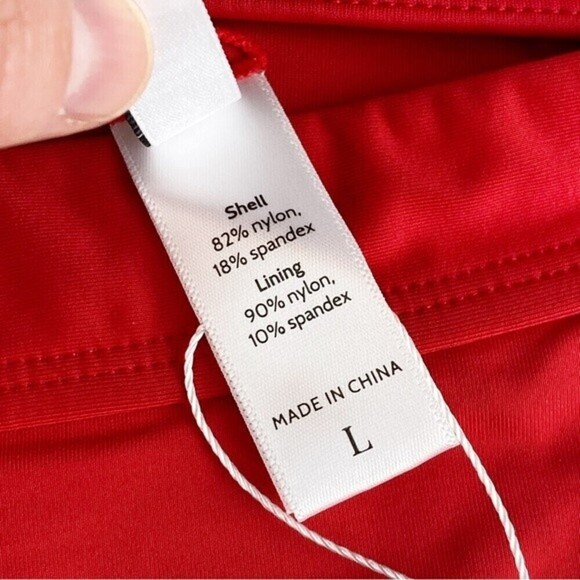 Andie The Banded Bikini Bottom Swimsuit Cherry Red Size L NWT - Picture 9 of 9